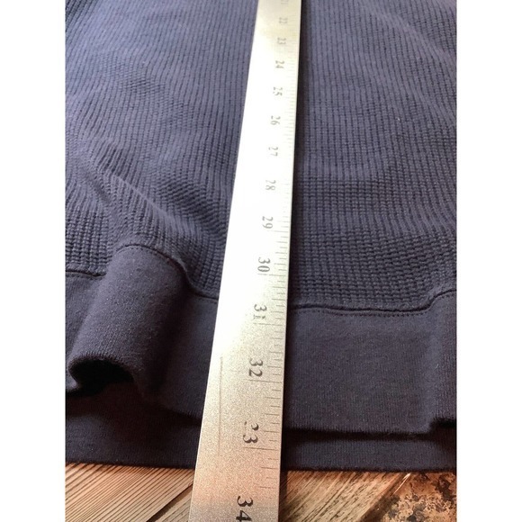 Woolrich waffle knit 1/2 zip Long Sleeve Warm Navy‎ Size 2XLT - Picture 8 of 11